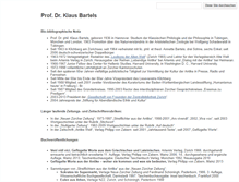 Tablet Screenshot of klaus-bartels.com